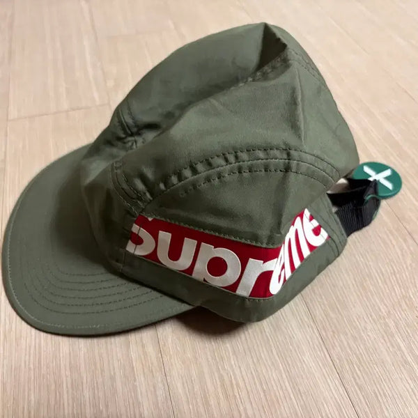 [BUNJANG] Supreme Side Panel Camp Cap Olive / 슈프림 사이드 패널 캠프캡 올리브