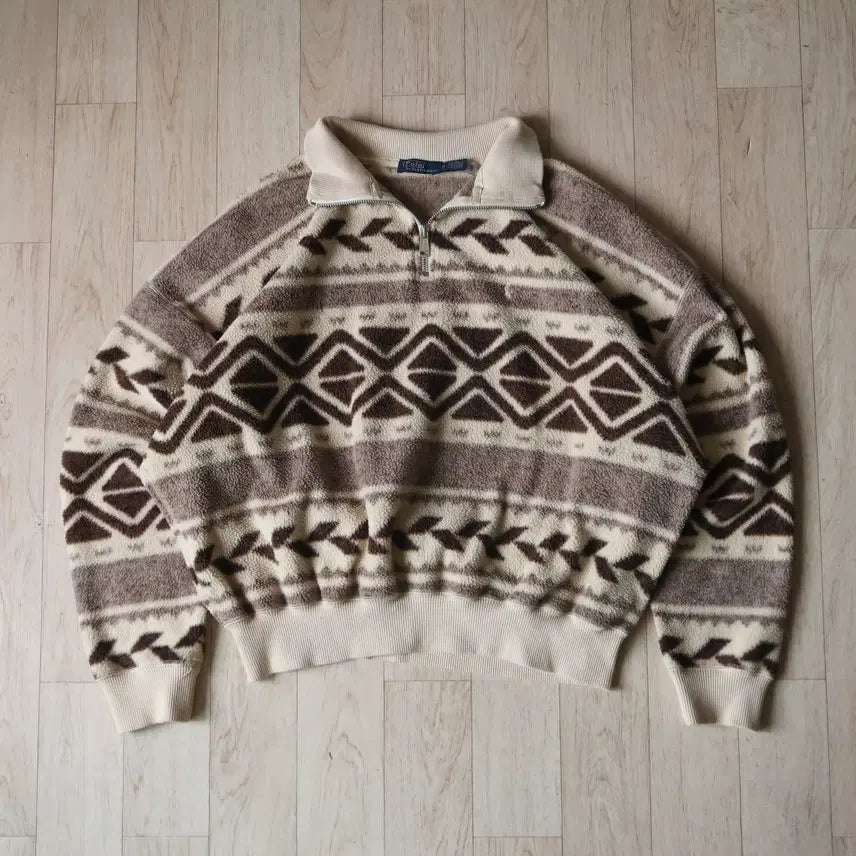 [BUNJANG] Polo Ralph Lauren Geo Motif Fleece Women's M / 폴로 랄프로렌 지오 모티프 플리스