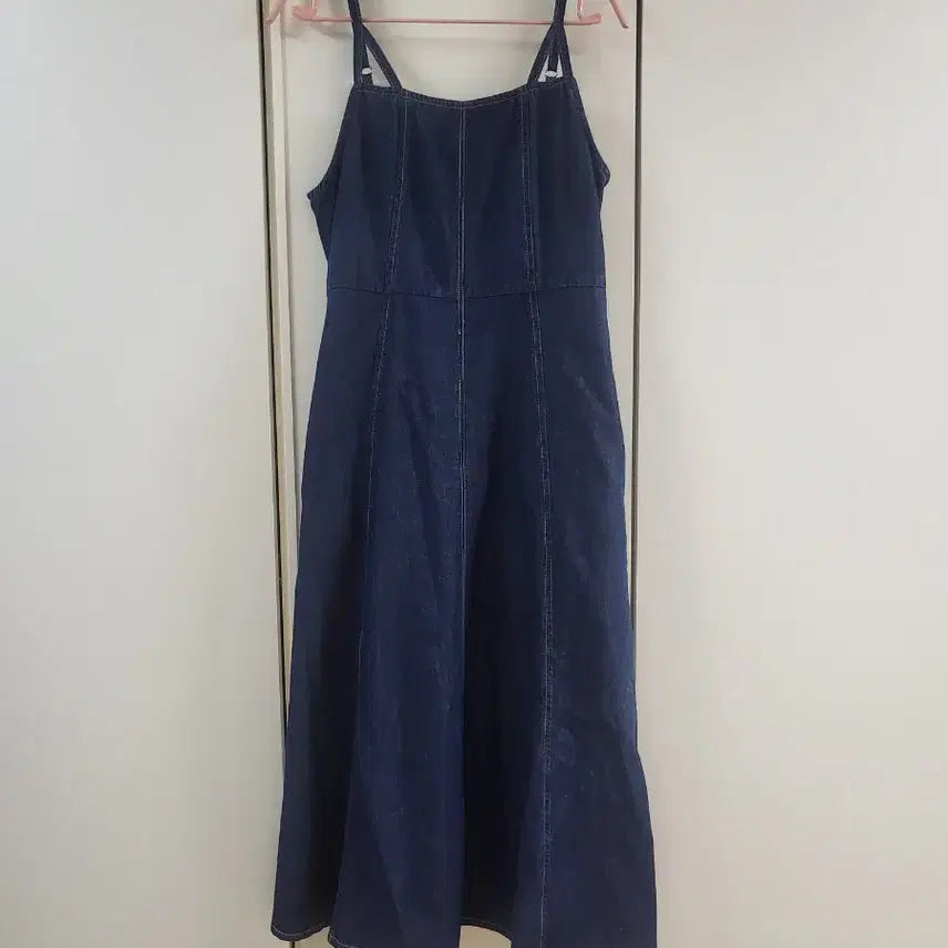 [BUNJANG] Denim Strap Long Dress / (오늘만할인)여름용 데님 멜빵 원피스