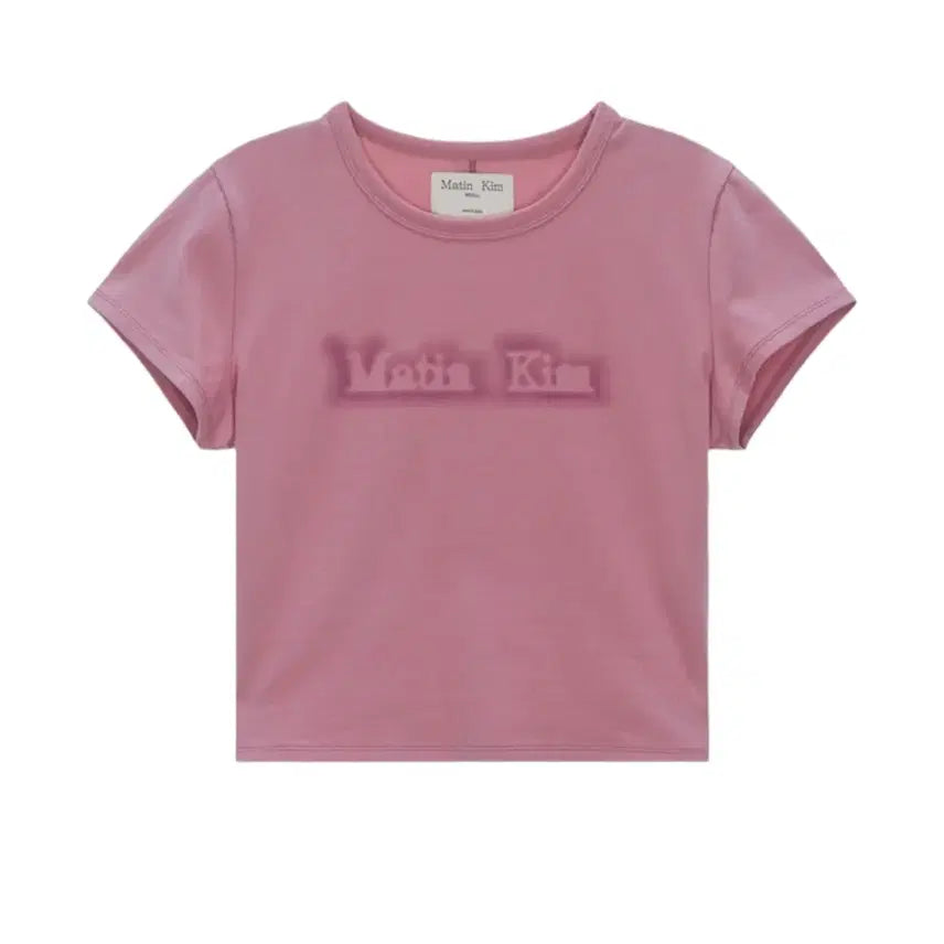[BUNJANG] Matinkim Shade Logo Crop Top S / 마뗑킴 마뗑 쉐이드 로고 크롭 탑 S