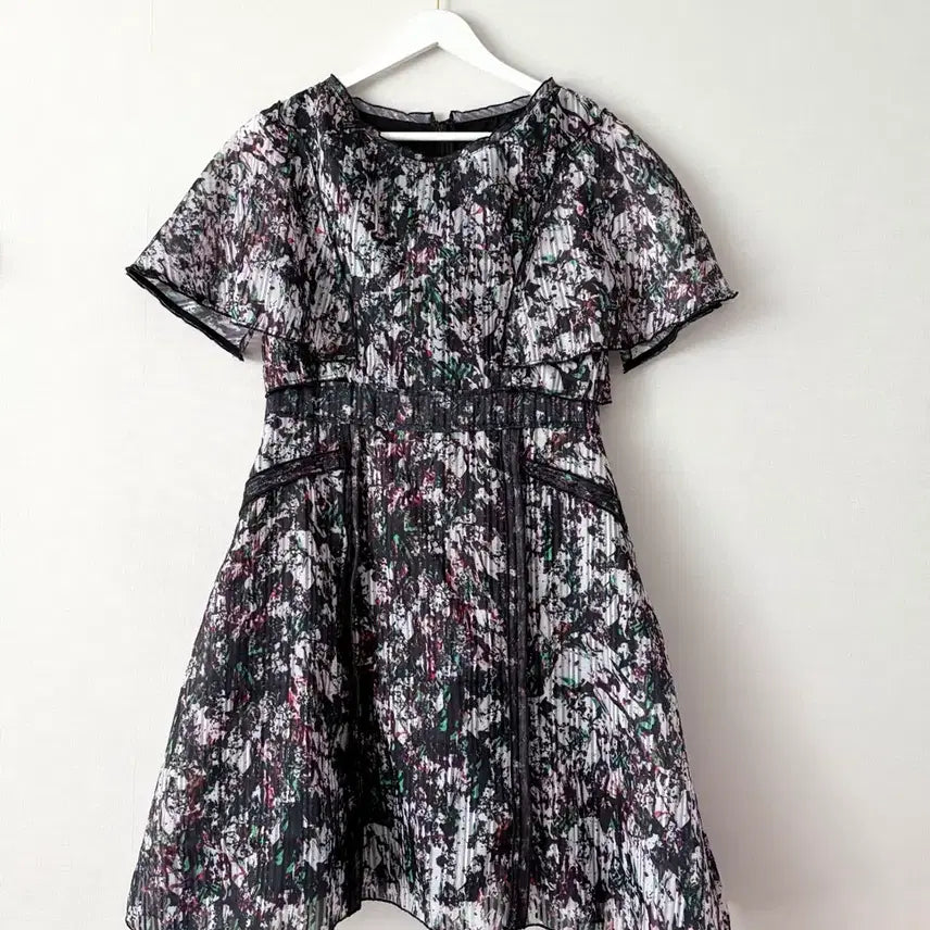[BUNJANG] Imported Chiffon Printed Tunic Dress / 수입 쉬폰 프린팅 튜닉 원피스