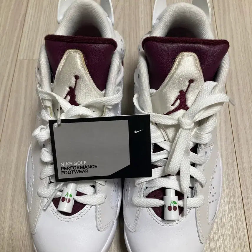 [BUNJANG] Nike Jordan Retro 6 NRG Golf Shoes Cherry White Bordeaux / 나이키 조던 레트로6 G NRG 골프화 체리 화이트 보르도