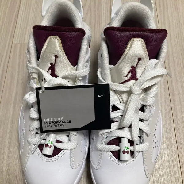 [BUNJANG] Nike Jordan Retro 6 NRG Golf Shoes Cherry White Bordeaux / 나이키 조던 레트로6 G NRG 골프화 체리 화이트 보르도