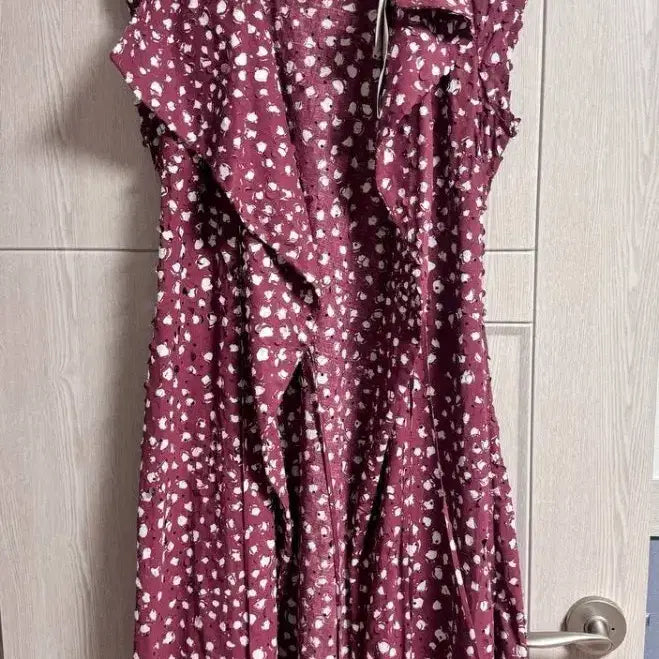 [BUNJANG] Vivienne Westwood Sleeveless Dress Burgundy Pattern (S-M) / 비비안웨스트우드 민소매 원피스 (S~M)새상품 정품