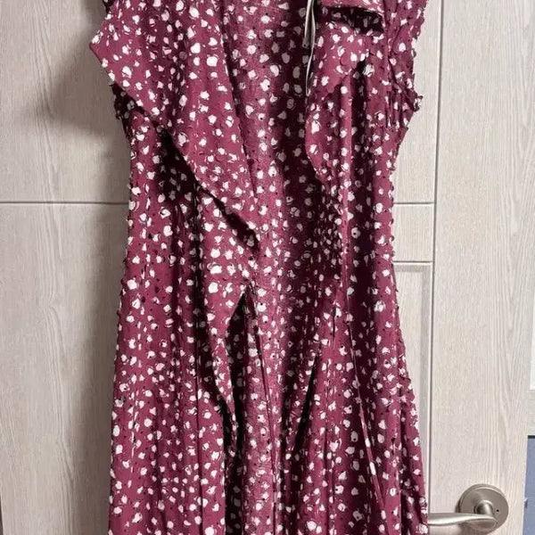 [BUNJANG] Vivienne Westwood Sleeveless Dress Burgundy Pattern (S-M) / 비비안웨스트우드 민소매 원피스 (S~M)새상품 정품