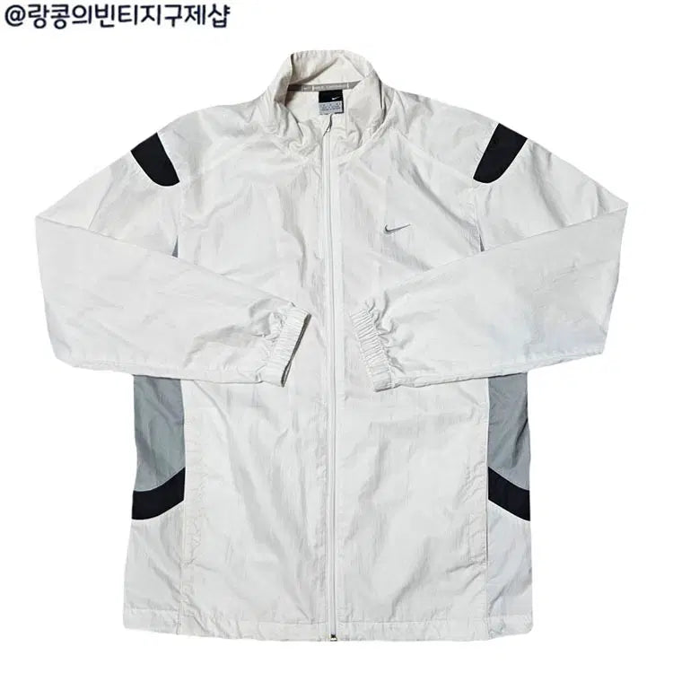 [BUNJANG] Nike Old School Swoosh Big Logo Windbreaker Jacket / 나이키 올드스쿨 스우시 빅로고 바람막이 자켓