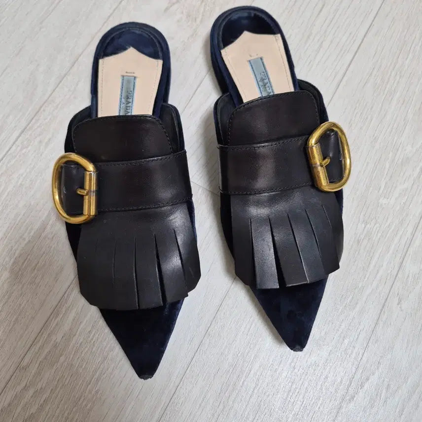 [BUNJANG] Prada Velvet Mules / 프라다 벨벳뮬