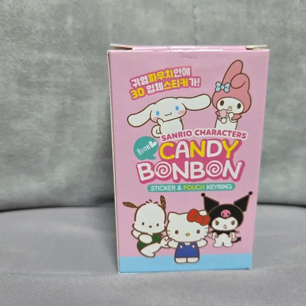 [BUNJANG] Sanrio Characters Candy Bonbon Sticker & Pouch Keyring (Cinnamoroll) / 산리오 캐릭터즈 캔디 봉봉 시나모롤 스티커&파우치 키링