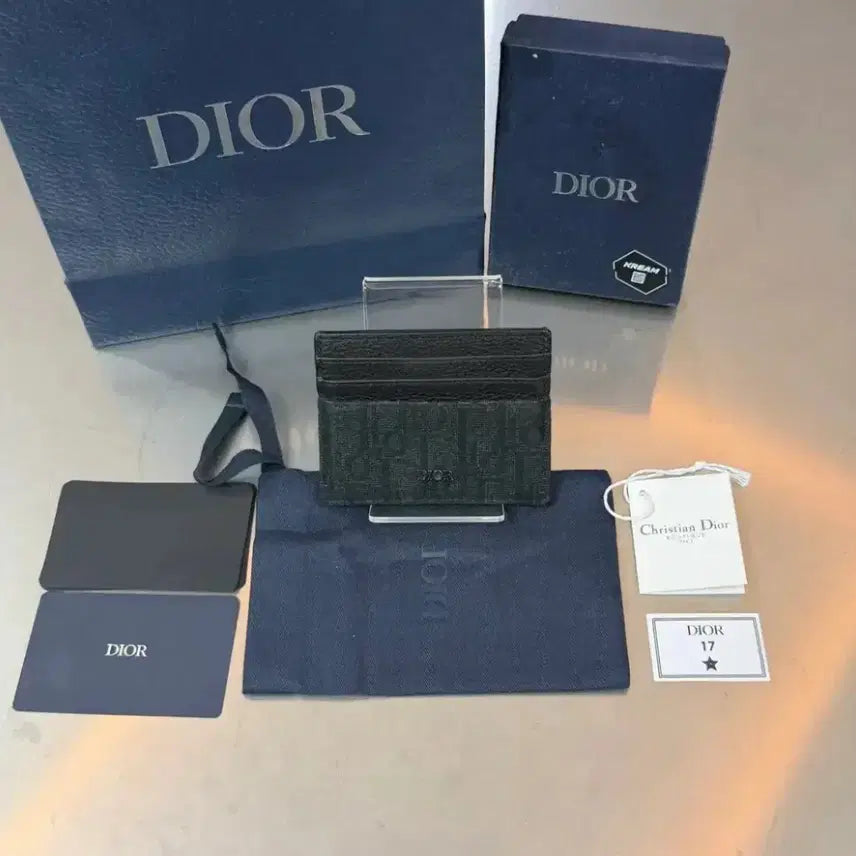[BUNJANG] Dior Oblique Jacquard Card Holder Full Set / [정가 80만원대] 디올 오블리크 자카드 카드지갑 풀구성