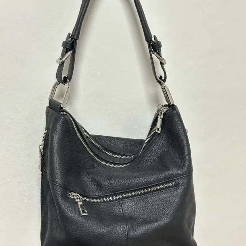 [BUNJANG] Black Hobo Bag / 블랙 호보백