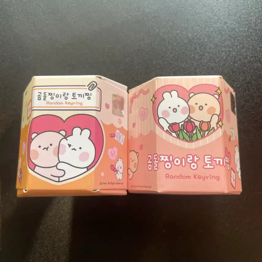 [BUNJANG] Bear and Rabbit Charm Keyring Set / 곰돌찡이랑 토끼찡 키링