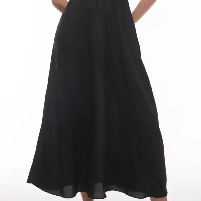 [BUNJANG] And Other Stories Black Linen Blend Smocked Waist Maxi Dress / 앤아더스토리즈 블랙 롱원피스