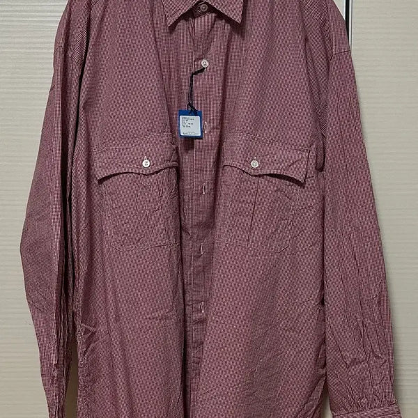 [BUNJANG] Porter Classic Roll Up New Gingham Check Shirt Red / 포터클래식 롤업 뉴 깅엄 체크 셔츠 레드 L사이즈