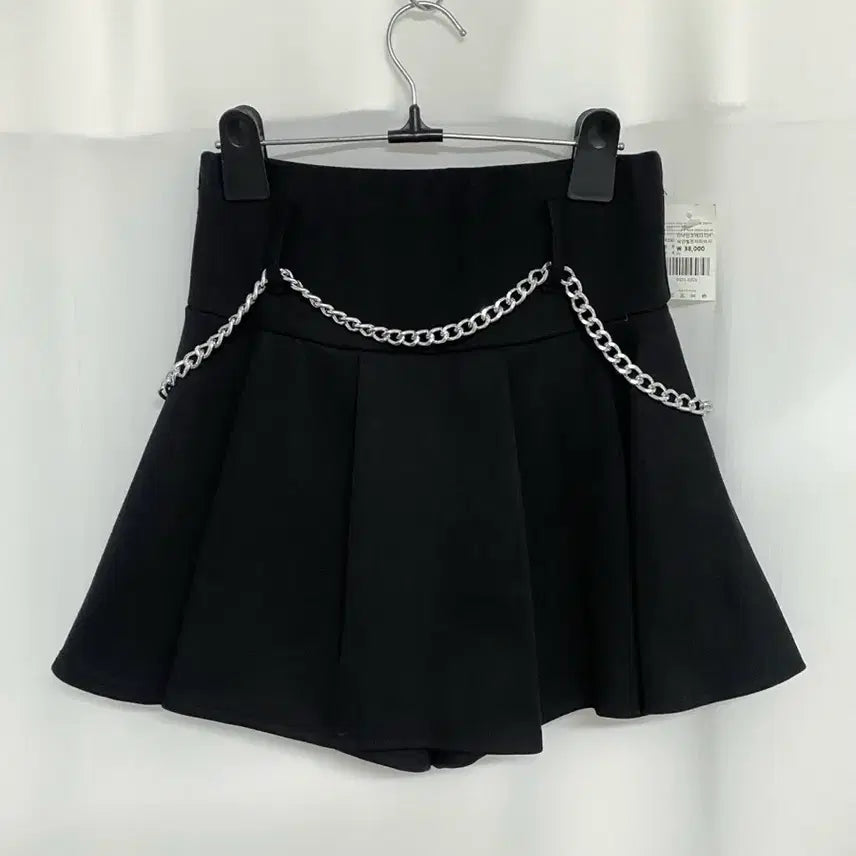 [BUNJANG] Divine Chain Belt Skirt Pants Pleated Skirt / 새상품 / 디바인 체인벨트 치마바지 / 플리츠 스커트
