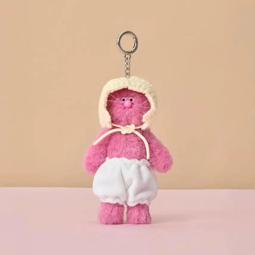[BUNJANG] Monamhee FW Pingpingi Plush Keyring (Pink) / 모남희)FW 핑핑이 플러쉬 키링 (pink)