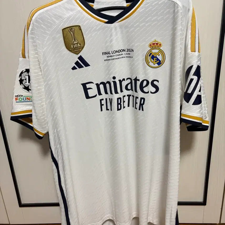 [BUNJANG] Real Madrid 23-24 Authentic Home Jersey (Full Customization) / 레알마드리드 23-24 어센틱 홈 유니폼 (풀마킹)