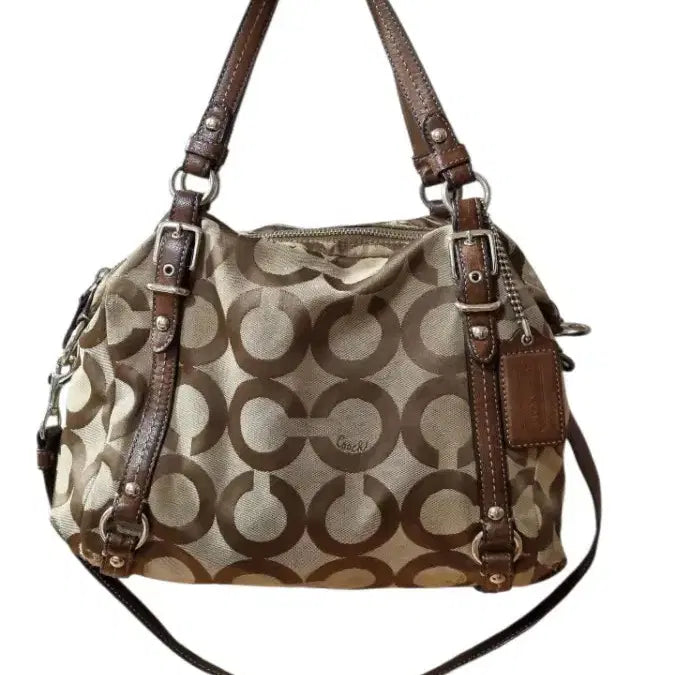[BUNJANG] Vintage Coach Opt Art Alexandra Satchel Bag / 빈티지 코치 옵아트 알렉산드라 사첼백 y2k 갸루 히메
