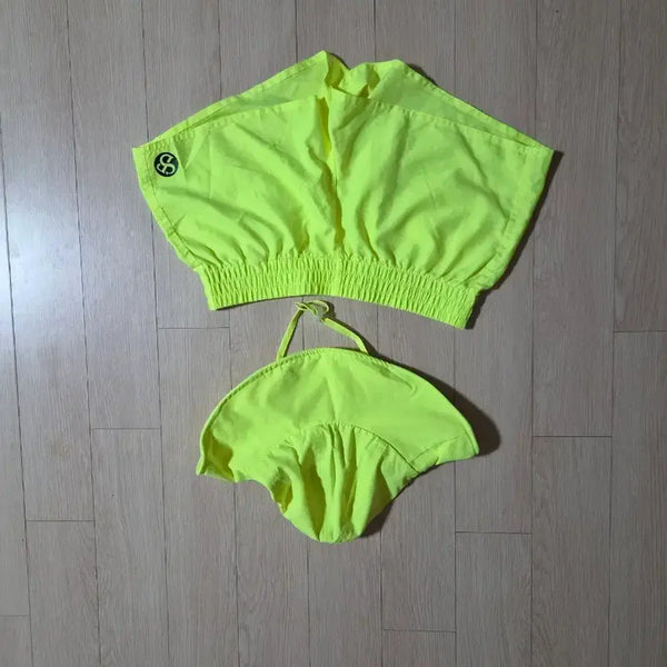 [BUNJANG] Women's Hot Pants Swimsuit Set with Hat (Size M) / 여자 수영복 핫팬츠 + 모자세트 M사이즈...주니어용 가능