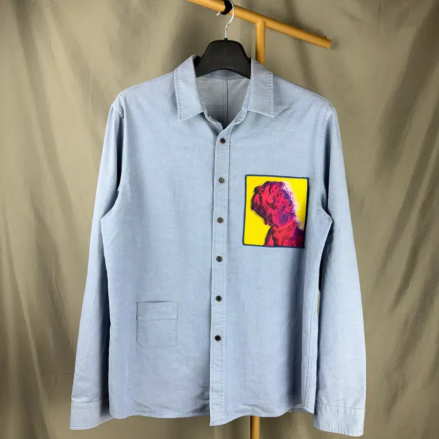[BUNJANG] System Homme Graphic Artwork Shirt / 105 ) 한섬 시스템옴므 그래픽 아트워크 셔츠