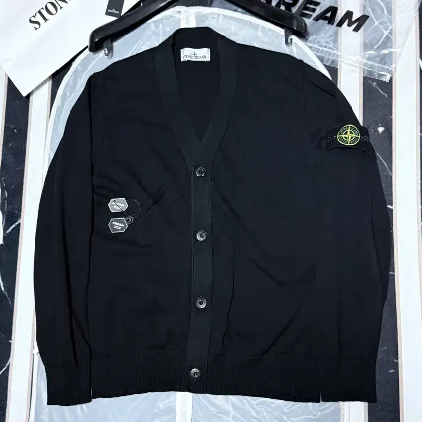 [BUNJANG] Stone Island L/S Cardigan Size L (100-105) S Grade / [25SS/L/S급]스톤아일랜드 가디건 100~105