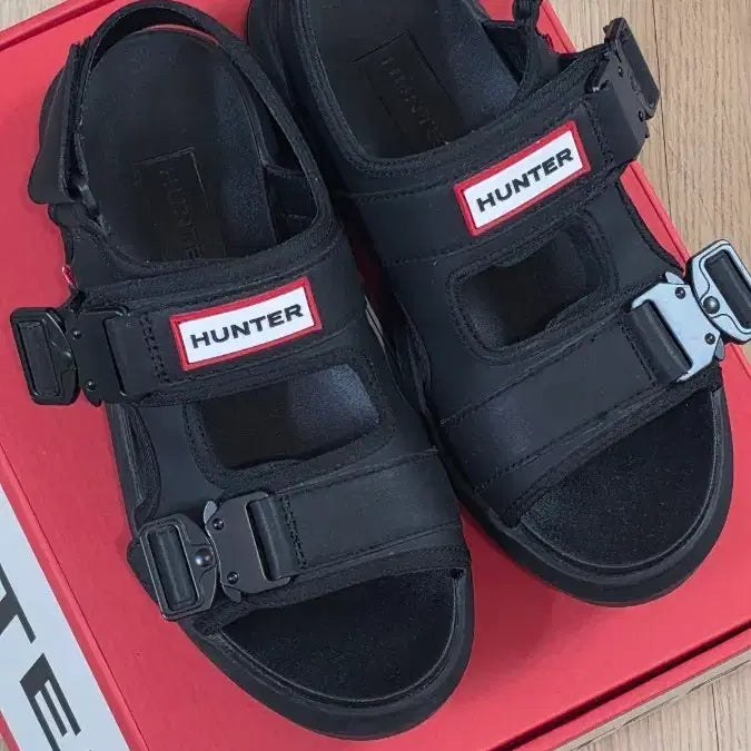 [BUNJANG] Hunter City Neble Neo Leather Buckle Sandals / 헌터 시티 네블 네오 레더 버클 샌들 250(240추천)