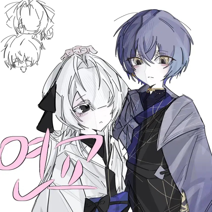 [BUNJANG] Full Color 2-Person Custom Illustration (Omakase) / 풀채색 2인 페어 커미션 오마카세