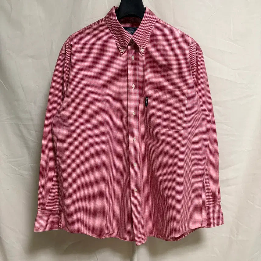 [BUNJANG] J.Press Classic Gingham Check Button-Down Shirt - Red, L / 제이프레스 클래식 버튼다운 깅엄 체크 셔츠 / 레드, L