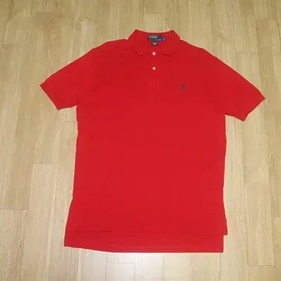 [BUNJANG] Polo Ralph Lauren Red Short Sleeve Polo Shirt (Size 110) / (105)A918.폴로/레드 반팔카라티셔츠