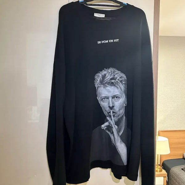 [BUNJANG] INNNOMANIT David Bowie Oversized Sweatshirt / 이놈어닛 데이비드보위 오버사이즈 맨투맨