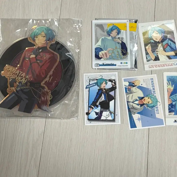 [BUNJANG] Ensemble Stars! CharaGELITO Kanata Shiota 6th Anniversary Acrylic Stand & Sticker Set / 앙스타 중스타 카나타 뭇별 6주년 아크릴 만남 아크릴 스티커 파샤