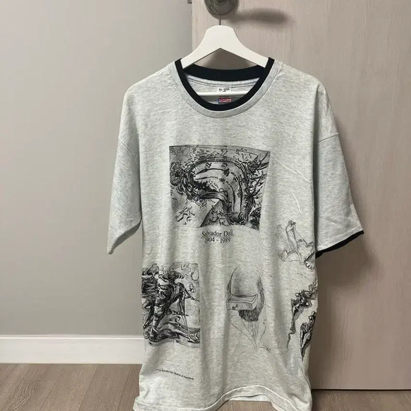[BUNJANG] Salvador Dali Band T-Shirt Vintage Art Tee / 빈티지티셔츠 살바도르달리 밴드티 랩티 아트티