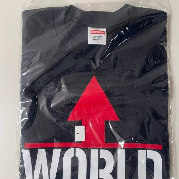 [BUNJANG] Supreme World Famous Short Sleeve T-shirt Navy L / 슈프림 월드페이머스 반팔티 네이비 L