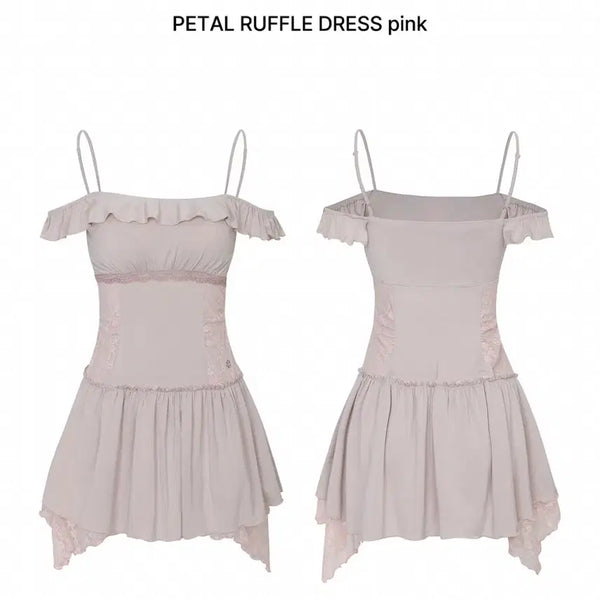 [BUNJANG] Pain or Pleasure Petal Ruffle Dress / 페인오어플레져 페탈 러플 드레스 원피스 PETAL RUFFLE DRESS
