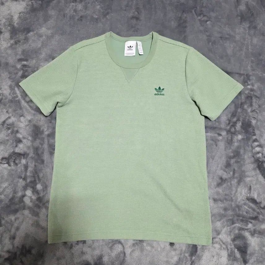 [BUNJANG] Adidas Essential Trefoil Waffle Short Sleeve T-Shirt / (L)아디다스 에센셜 트레포일 와플 반팔 티셔츠