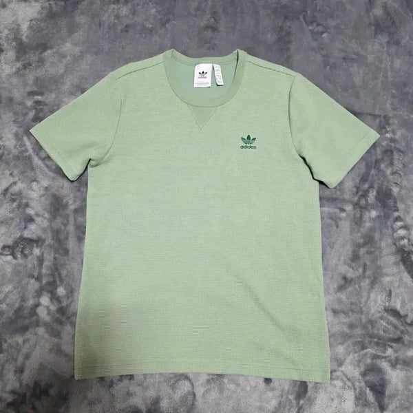[BUNJANG] Adidas Essential Trefoil Waffle Short Sleeve T-Shirt / (L)아디다스 에센셜 트레포일 와플 반팔 티셔츠