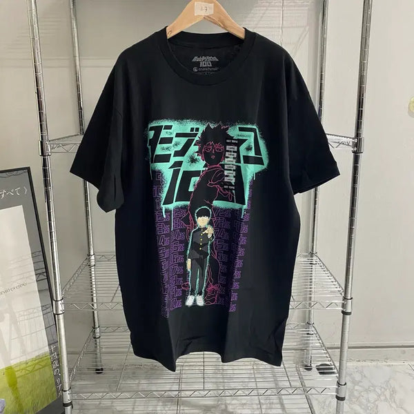[BUNJANG] Mob Psycho 100 Official Animation T-Shirt / 모브사이코100 오피셜 애니메이션 티셔츠 애니티