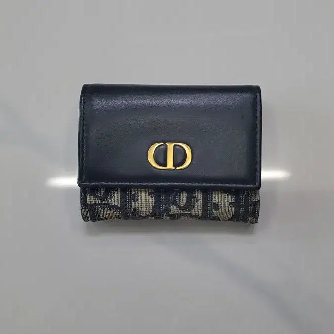 [BUNJANG] Christian Dior Montaigne Wallet Blue Dior Oblique Jacquard & Calfskin Leather / [A+급]  디올 오블리크 몽테뉴 반지갑