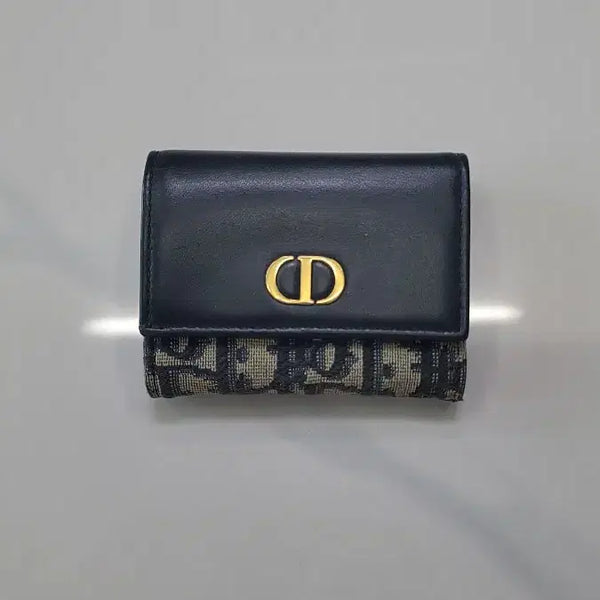 [BUNJANG] Christian Dior Montaigne Wallet Blue Dior Oblique Jacquard & Calfskin Leather / [A+급]  디올 오블리크 몽테뉴 반지갑