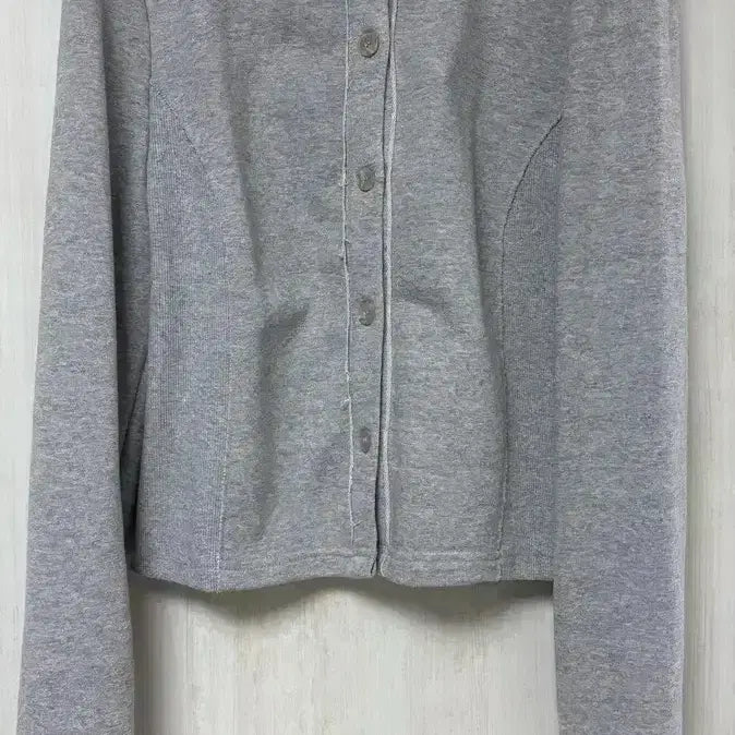 [BUNJANG] Matinkim Grey Cotton Cardigan / 마뗑킴 그레이 코튼 가디건
