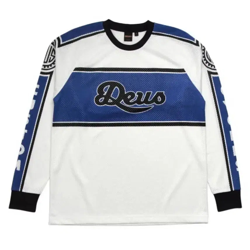 [BUNJANG] Deus Ex Machina Moto Jersey Blue L / 데우스 엑스 마키나 모토져지 블루 L