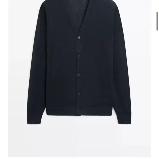 [BUNJANG] Massimo Dutti Button Linen Cardigan Navy Blue (Size M) / [M] 마시모두띠 버튼 린넨 가디건 네이비블루
