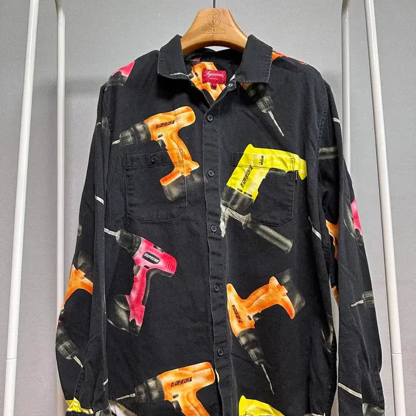 [BUNJANG] Supreme 19SS Drill Work Shirt Black L / 19SS 슈프림 드릴 워크 셔츠 블랙 L