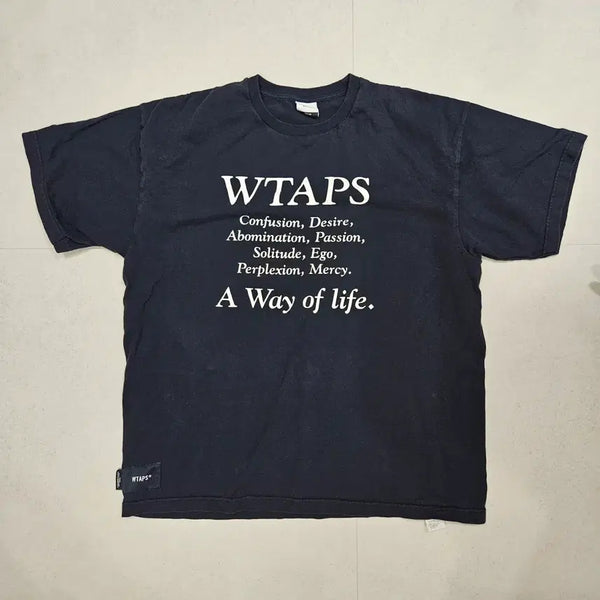 [BUNJANG] WTAPS Short Sleeve T-Shirt Navy Size 03 / [03]WTAPS 반팔티셔츠(네이비)