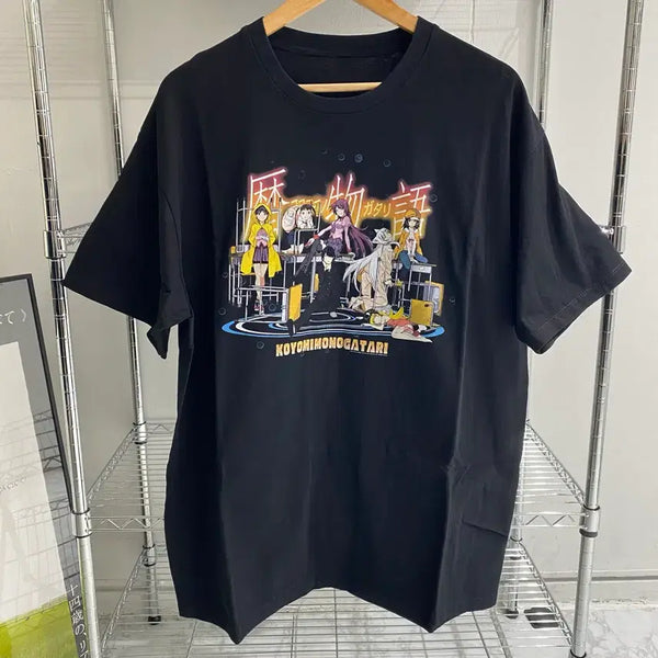 [BUNJANG] Monogatari Bootleg Animation T-Shirt / 모노가타리 부틀렉 애니메이션 티셔츠 애니티