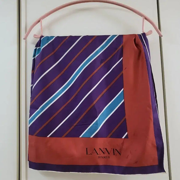 [BUNJANG] Lanvin Vintage Silk Scarf (Made in France) / (오늘만할인)빈티지 랑방 실크 스카프 (made in France)