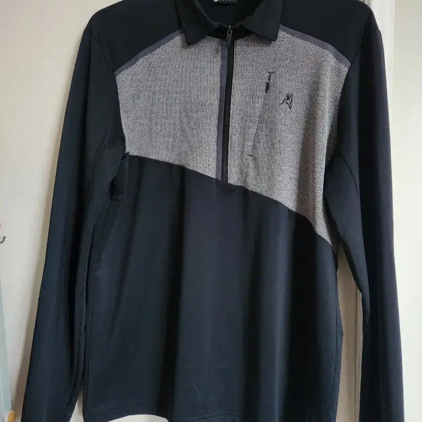 [BUNJANG] Westwood Men's Long Sleeve Collar T-shirt Black / 웨스트우드 남성 긴팔 카라티 블랙
