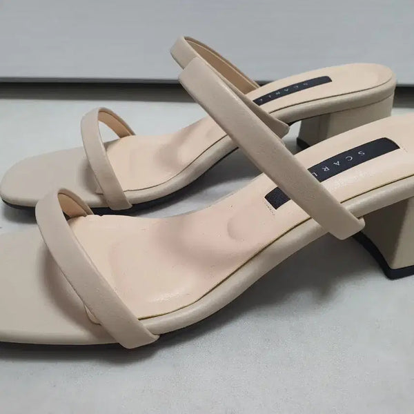 [BUNJANG] Korean Made Strap Sandals Beige Size 245 New / 국산 스트랩 샌들 245사이즈 베이지 새상품