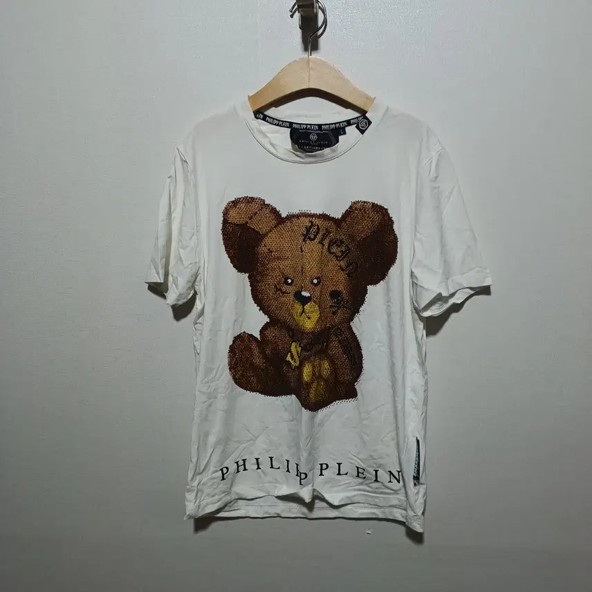 [BUNJANG] Philipp Plein Bear Short Sleeve T-Shirt - Size L / 필립플레인 곰돌이 여성 반팔 티셔츠 L (26A1033)