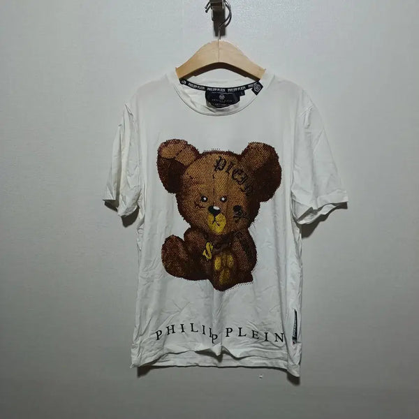 [BUNJANG] Philipp Plein Bear Short Sleeve T-Shirt - Size L / 필립플레인 곰돌이 여성 반팔 티셔츠 L (26A1033)