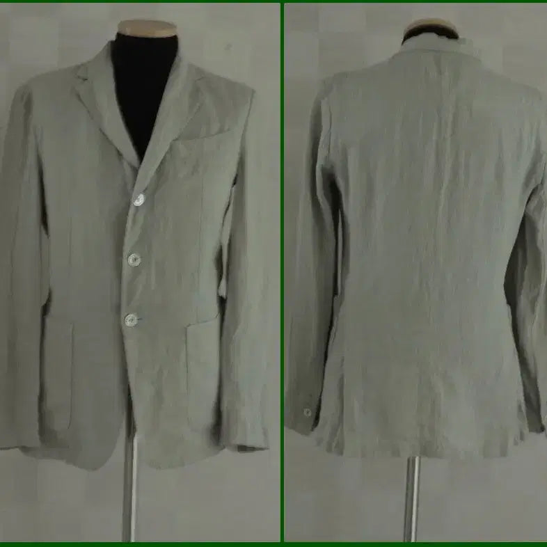 [BUNJANG] Linen Jacket Khaki / 하바나컴퍼니린넨자켓/95사이즈/새제품수준